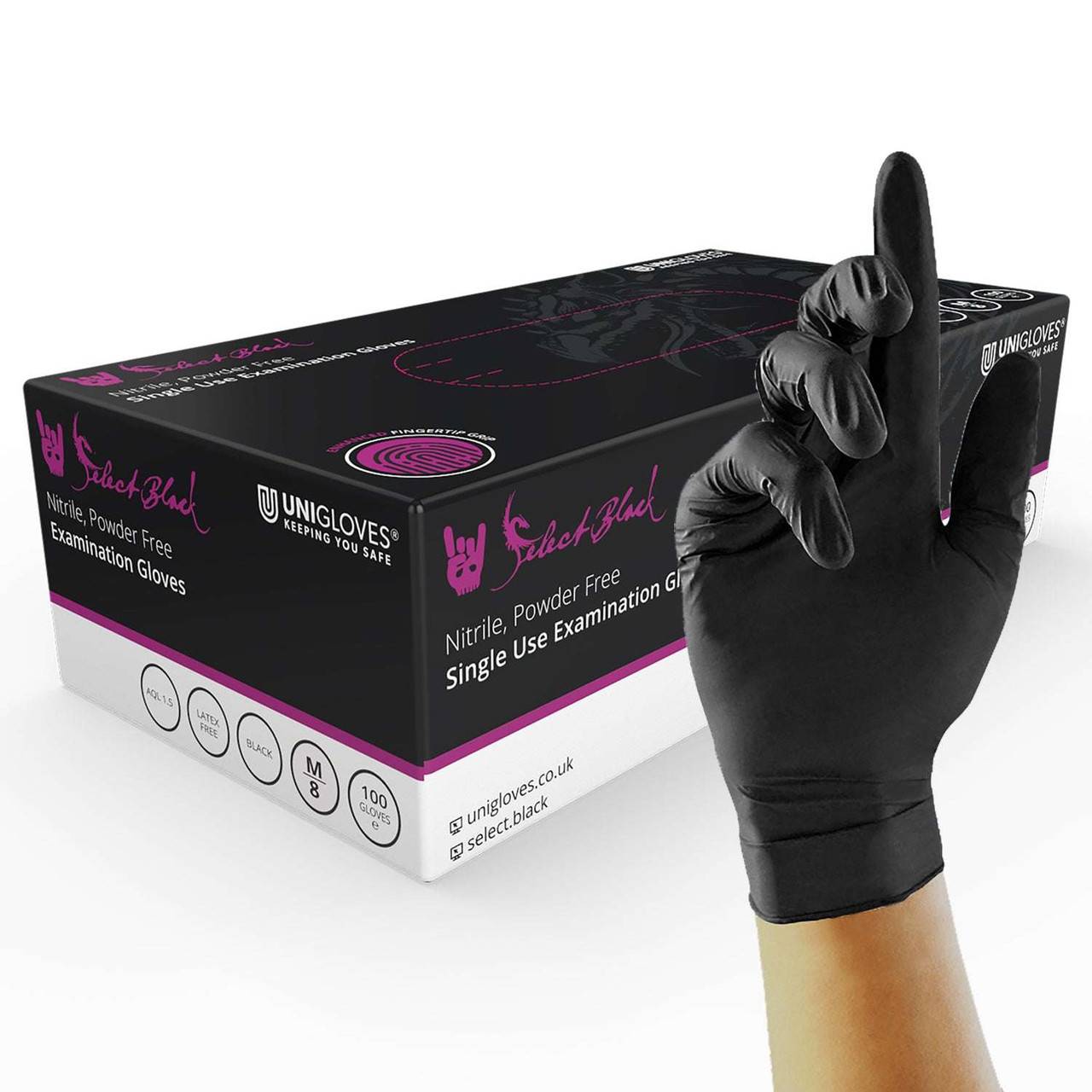 Guanti Unigloves Select in Nitrile Nero
